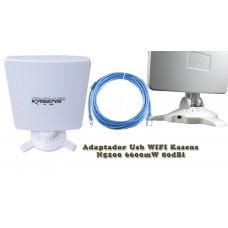 Adaptor Wifi, Wireless Usb KASENS N5200 80dbi 6600mw 5m Cablu USB Activ