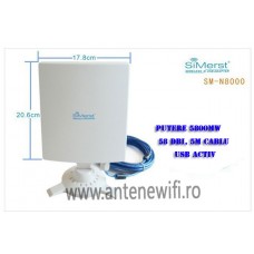 Adaptor Wifi, Wireless Usb SIMERST SM-N8000 3070 5m Cablu USB Activ