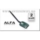 Adaptor Wifi Wireless Alfa 2W Antena 5dbi